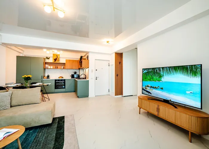 شقة Olive Tree With Parking 3 Minutes Walk To The Năvodari